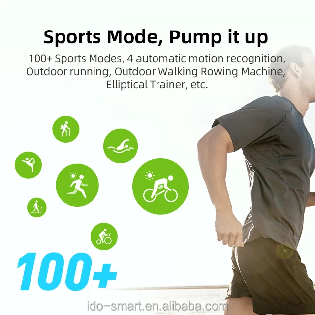 TJXL-IDO IDW17 moderne multifonctionnel 2.01 "mode Smartwatch IP68 étanche appel surveillance de la santé Mode multisport