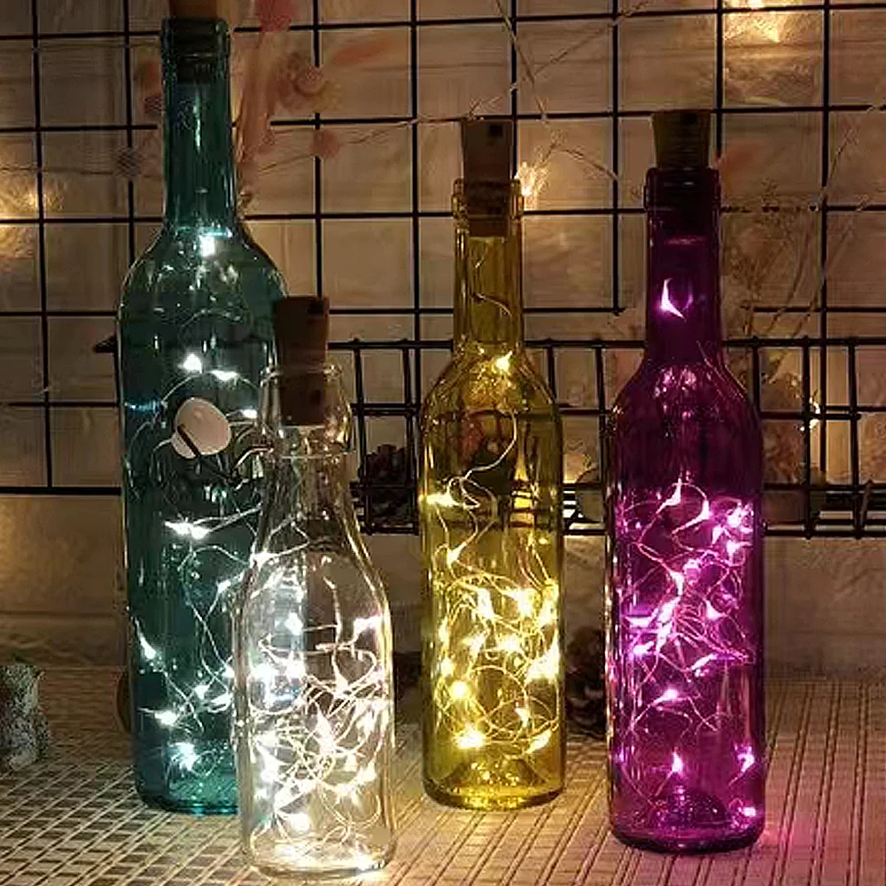 Bar LED wine bottle cork string lights Fairy Lights IP65 Waterproof Decoration Light DIY Christmas Wedding hotel Party Garlands