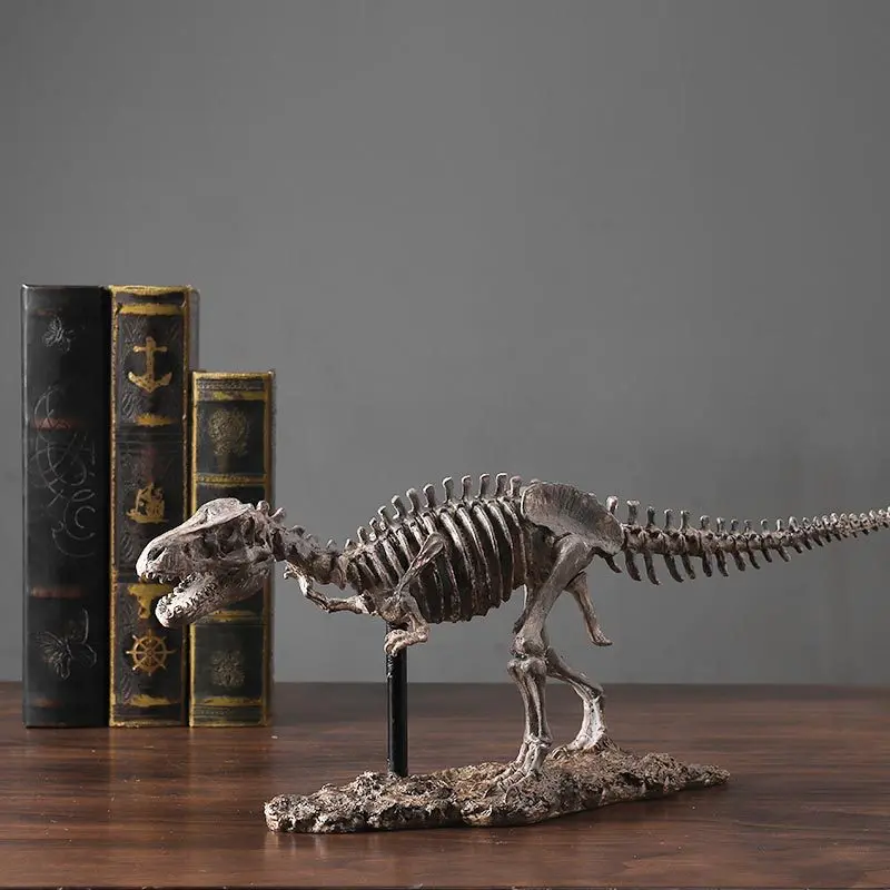 1pc Office Resin Handicrafts Ornaments, Simulated Dinosaur Fossil Skeleton Ornaments, Personalized Gifts living room decoration