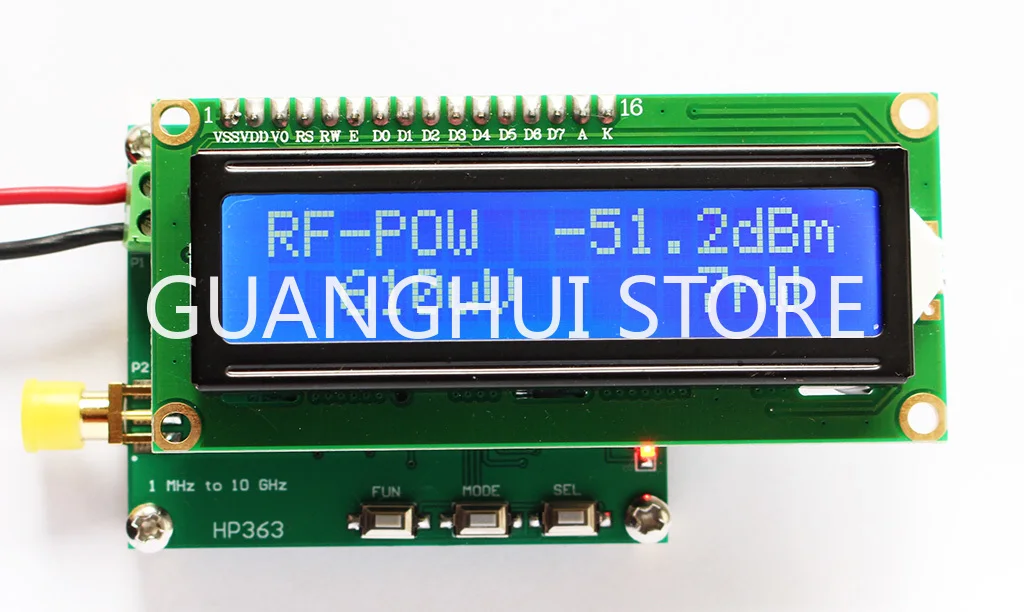RF power meter 1MHz~ 10GHz -50~ 0dBm power meter, can set the RF power attenuation value