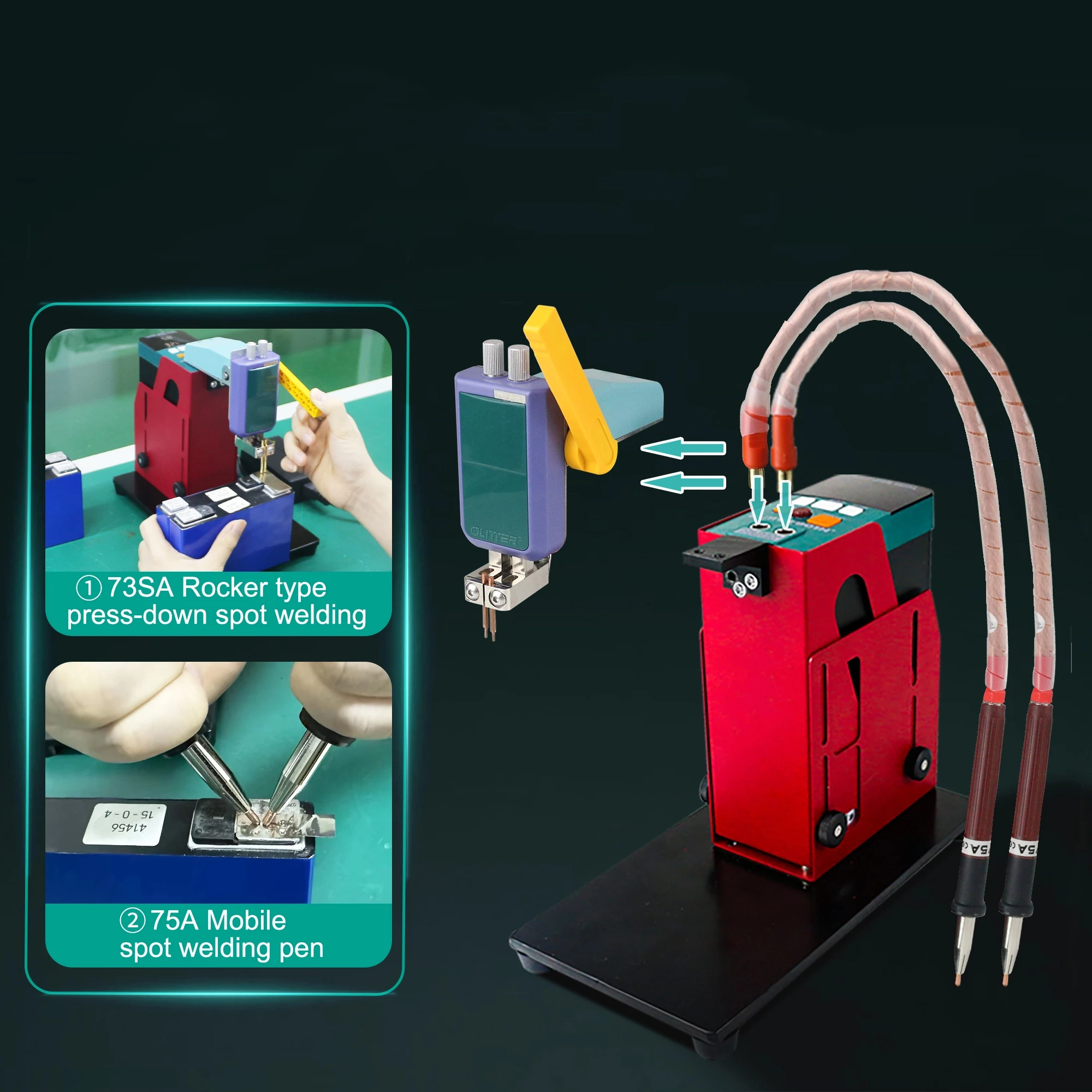 801H+ High Power Pulse Single Battery Spot Welding Machine 110V 220V Aluminum Nickel Large Butt Welding Engine Core Component