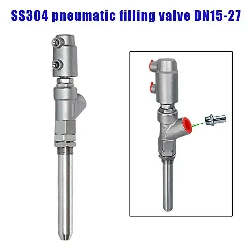 Anti-drip Pneumatic Valve Anti-Drop Filling Nozzle Filling Head Filling Machine Outlet Valve for Water Beverages Soy Sauce
