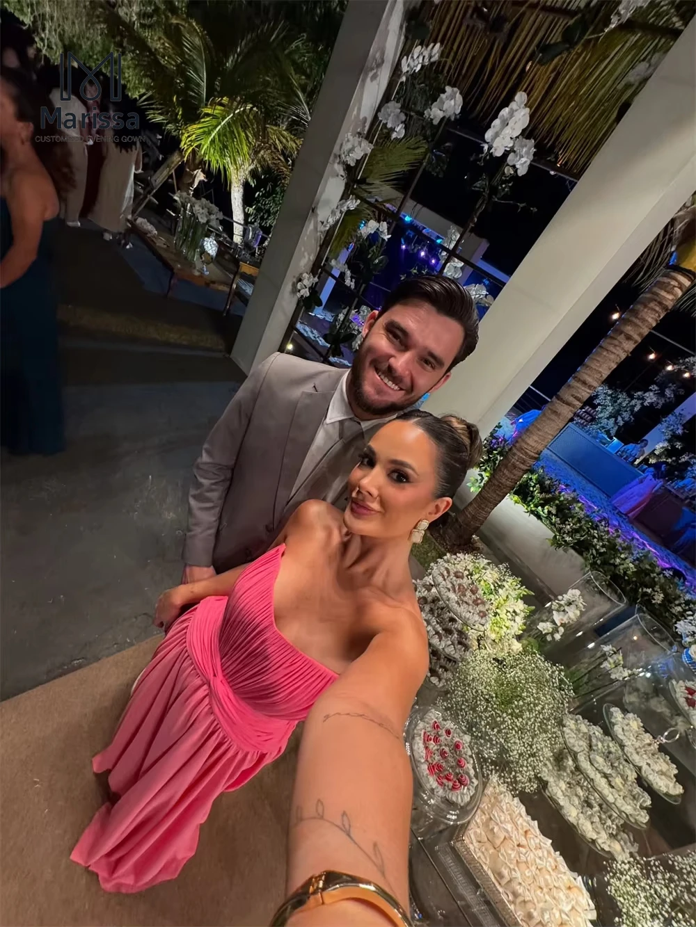 Marissa Line A Wedding Dress Chiffon Elegant Prom Dresses 2025 Custom Made Ball Gown Party Dresses Luxury Off-shoulder Evening