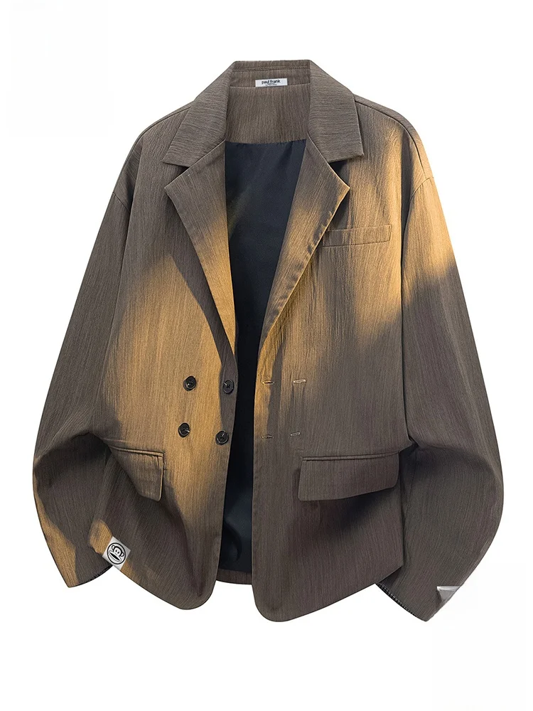 

PaulFrank Retro Casual Men's Jaet Loose Fit Turn-down Collar Trendy Brand Outerwear Warmth Youth ular Autumn New Sle