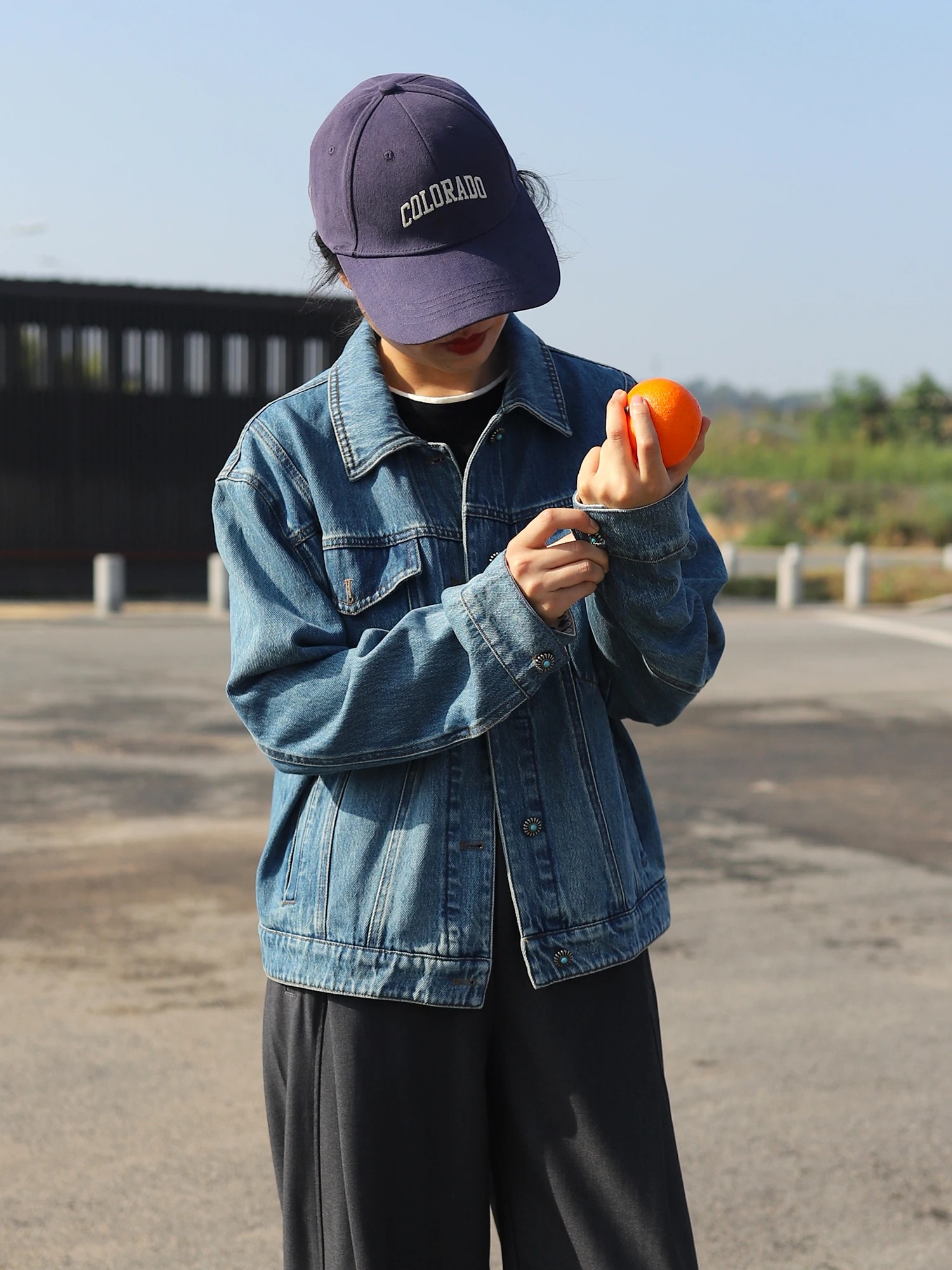 

Classic Retro Waed Denim Jaet Women's Loose Casual Versatile Spring 2026 New Sle Cotton Long Sve Button up Coat