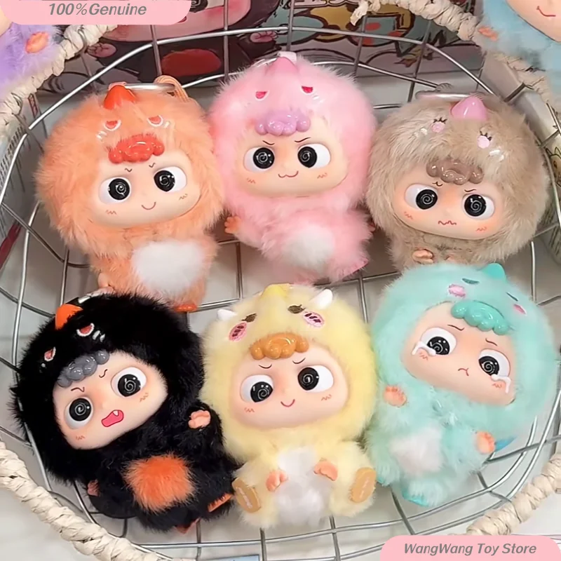 Genuine NEW Heyme Dinoboo Series Plush Blind Box Fluffy Pendant Bag Charm Desktop Ornament Collectible Birthday Gift For Adults