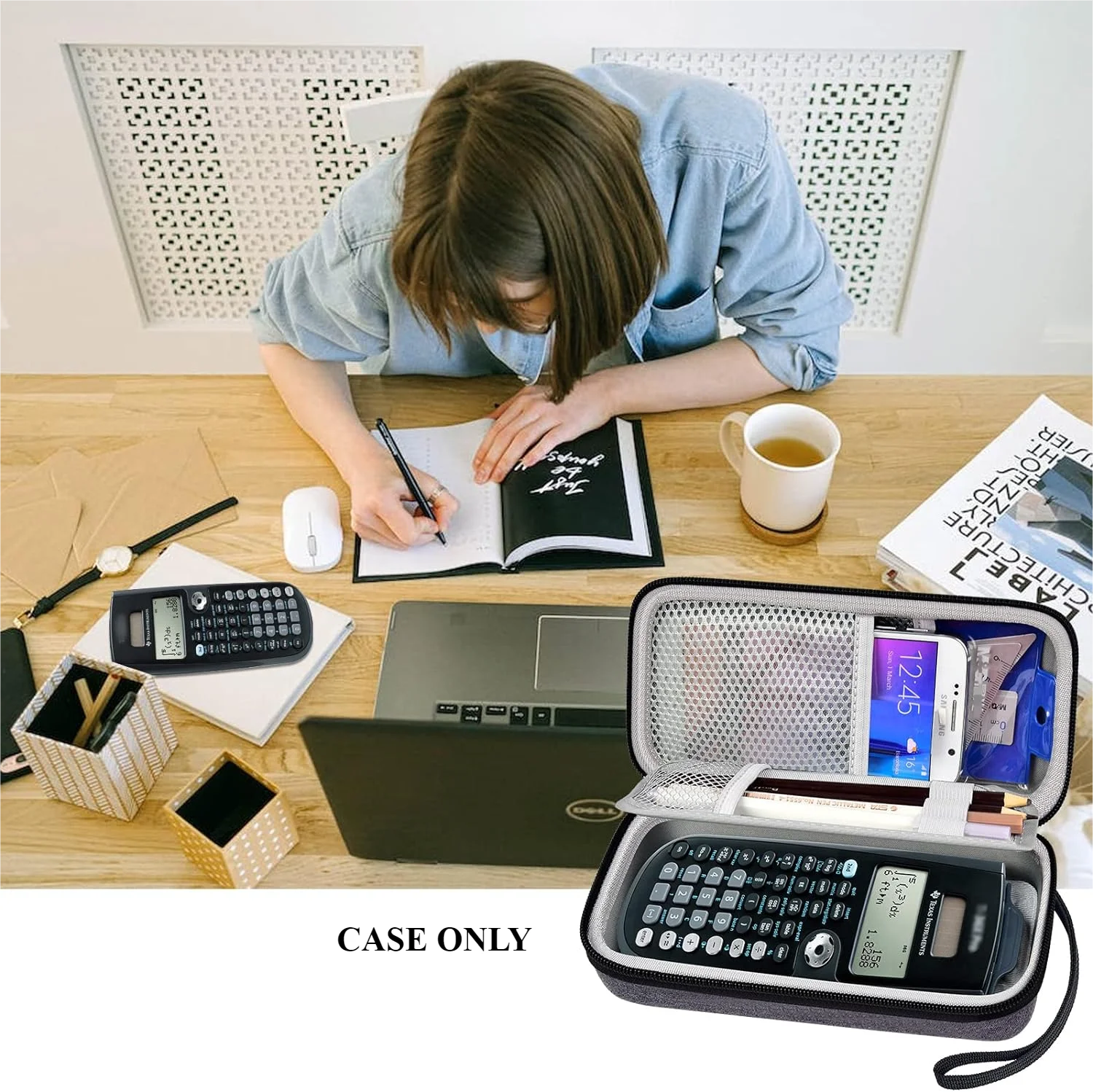 Case Compatible with Texas Instruments TI-84 Plus CE/TI-84 Plus/TI-83 Plus/TI-30XS / TI-36Pro Graphing Calculator (Box Only)