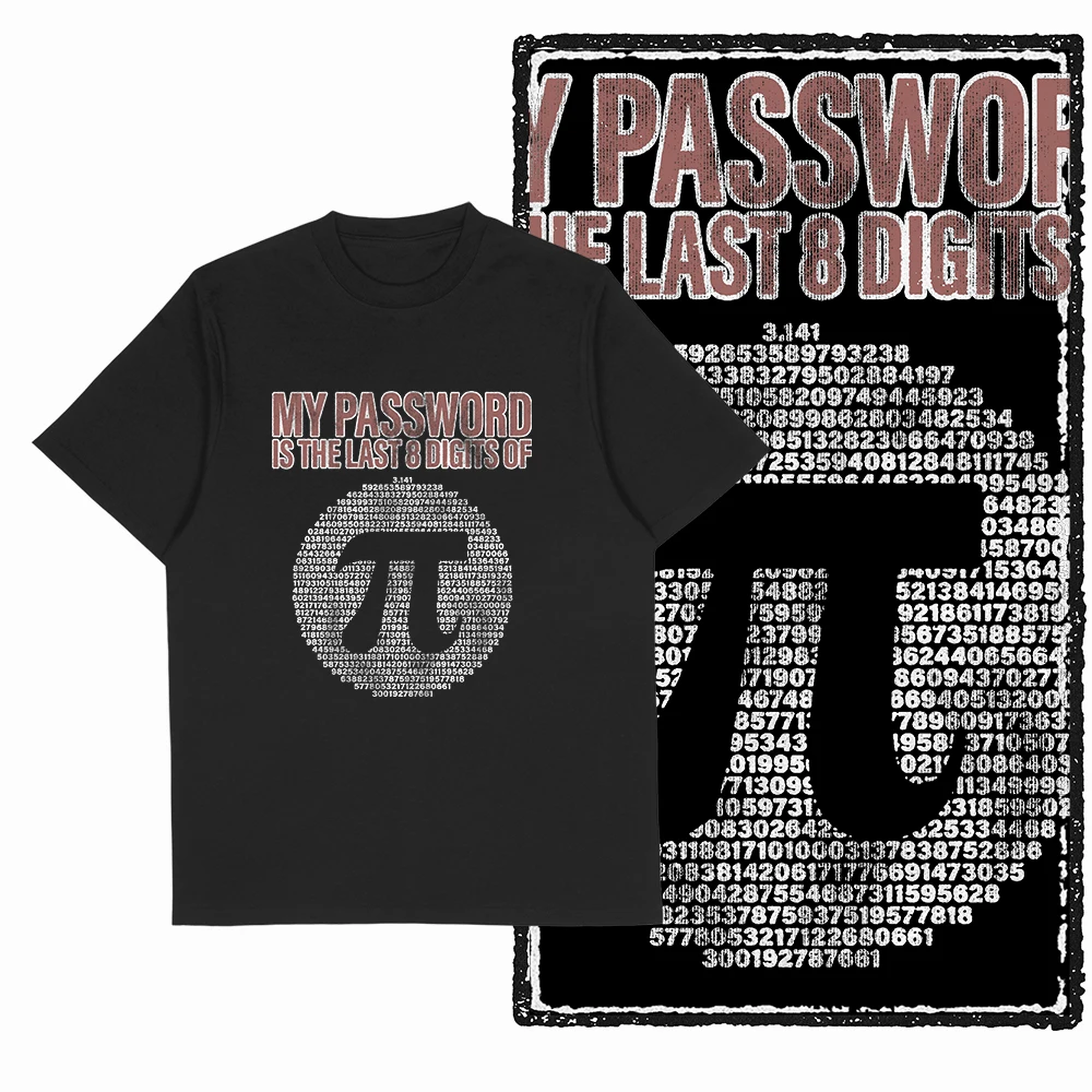 Coolmind SC 100% coton amoureux des mathématiques pai graphique t-shirt pour hommes Cool mathématiques grande taille vintage noir hommes nouveauté t-shirt