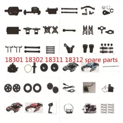 HS-Pièces de rechange pour voiture RC, 18301, 18311, 18301, 18302, 18321, récepteur de moteur, carte servos, coque de voiture, amortisseur, bras oscillant, engrenage