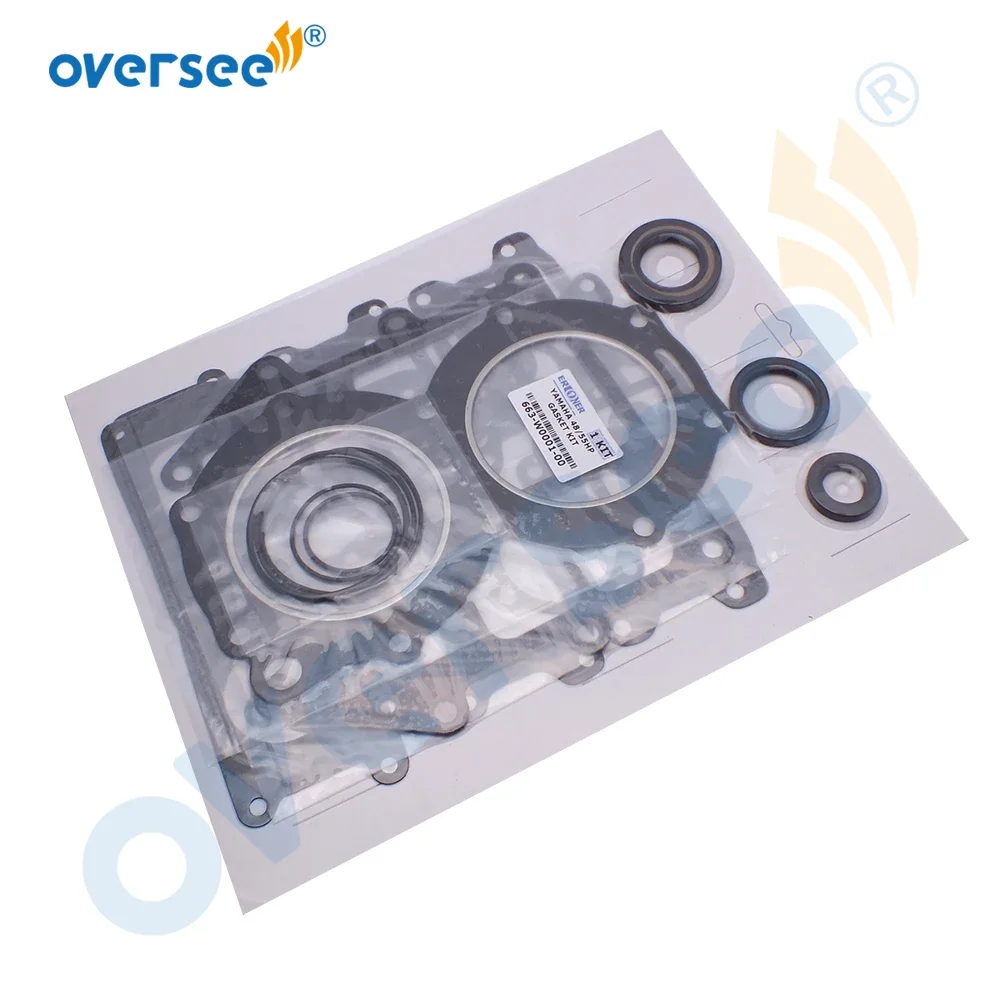 OVERSEE Gasket Kit For fitting Yamaha Ouboard 48HP 55HP 663-W0001-00-00 GASKET,Upper Casing