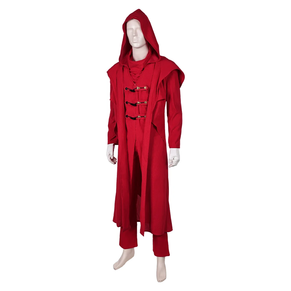 Unter sch wellige Cosplay Bedrohung Kostüm Legion Rollenspiel Männer roten Mantel Spiel Tageslicht Rollenspiel Outfits Halloween Karneval Party Anzug