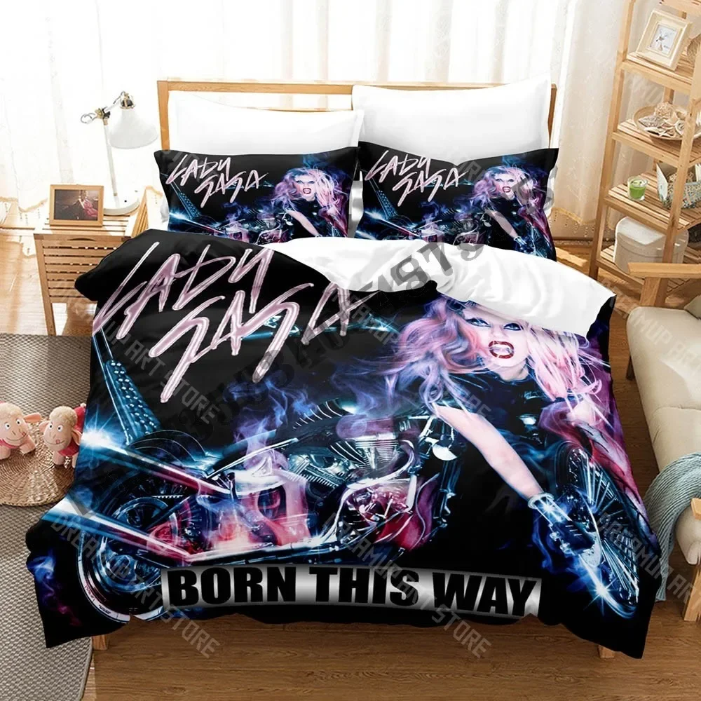 

3D Print Lady gaga Mayhem Singer Bedding Set Single Twin Full Queen King Size Bed Set Adult Kid Bedroom Duvetcover Sets Bed