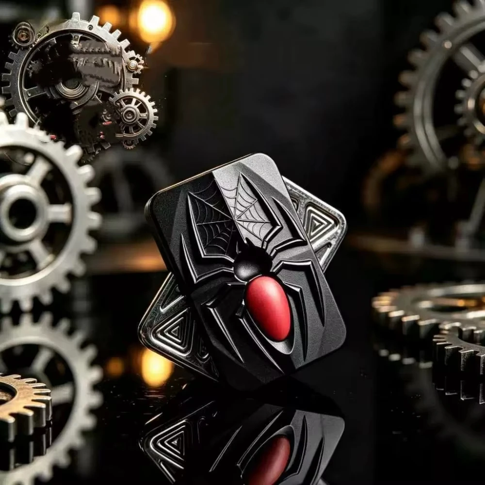 Spider Infinite Magnetic Push Slider Fidget Toy Metal Haptic EDC Hand Spinner ADHD Slider Toy Anti Stress Fidget Slider Gifts