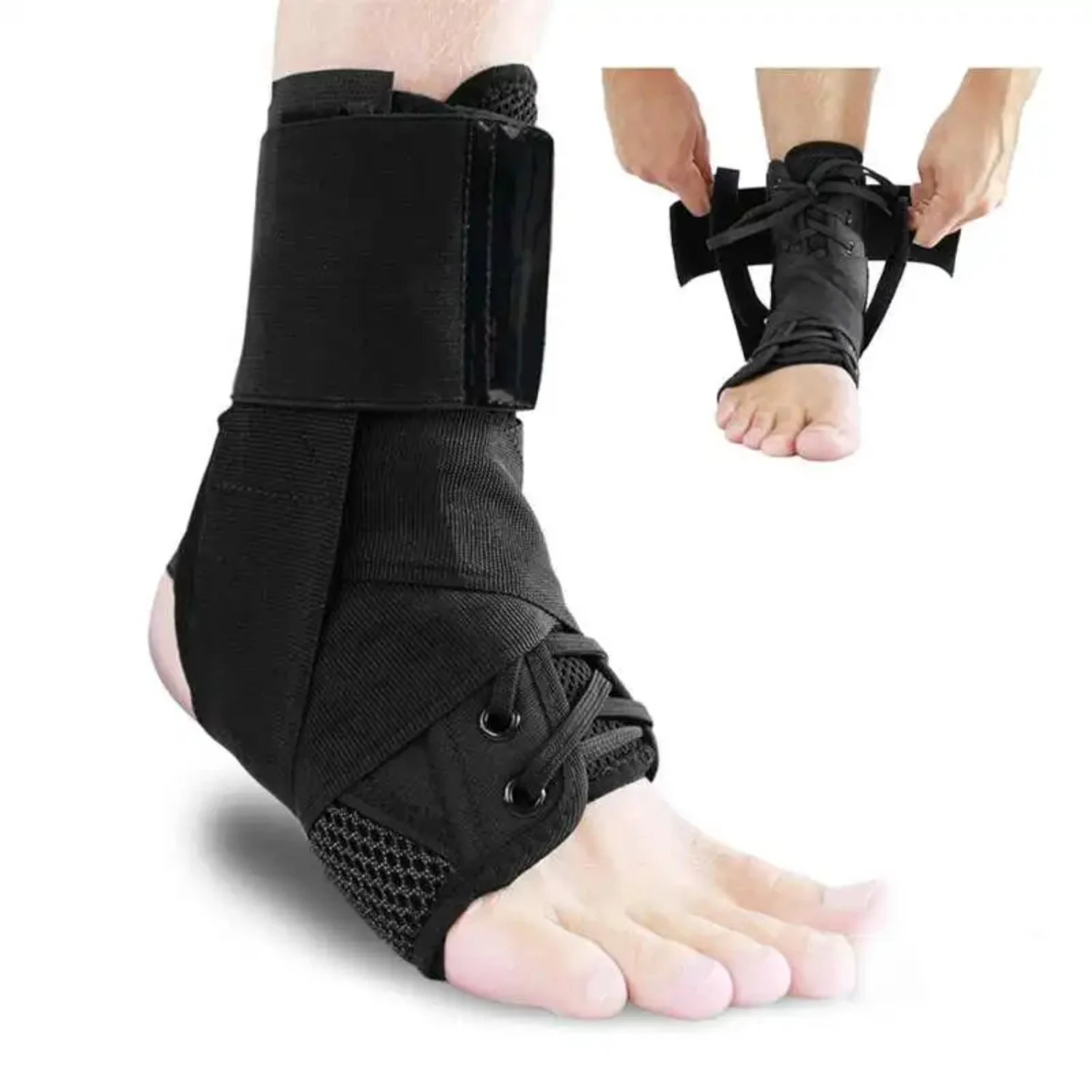 

Ankle Braces Bandage Straps Sports Safety Adjustable Ankle Support Protector 1pc