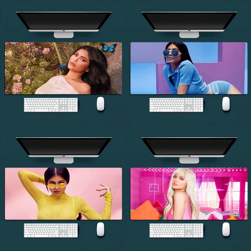 Model K-Kylie J-Jenner Sexy Mousepad Office Small Large PC Computer Keyboard Mouse Game Rubber Anti-Slip Mice Mat Big
