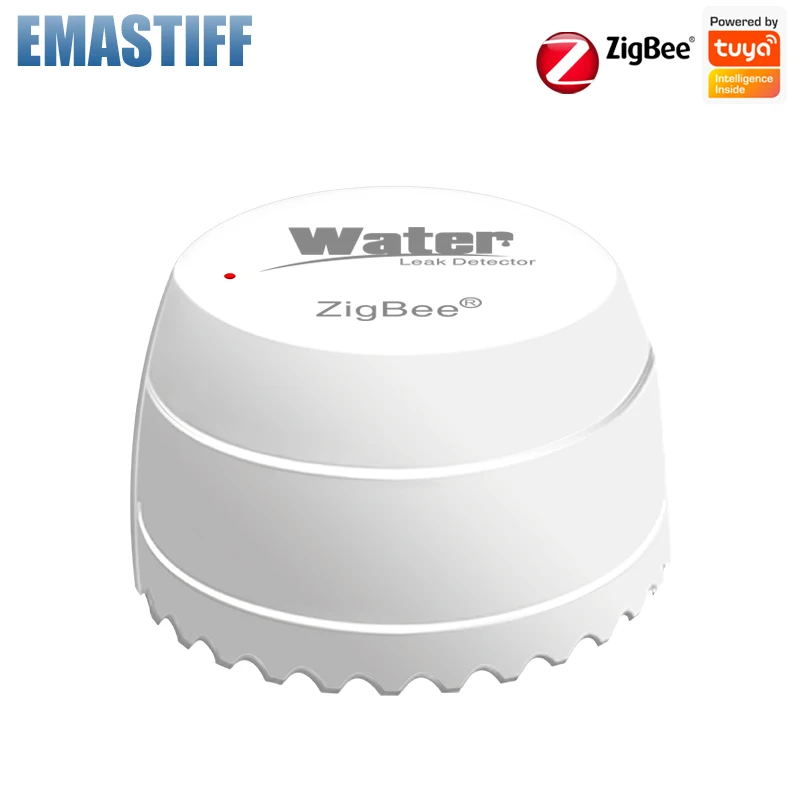 Tuya Zigbee Water Leakage Detector Smart Home Water Flood Sensor Work With Tuya Zigbee Gateway Support Smart Life APP