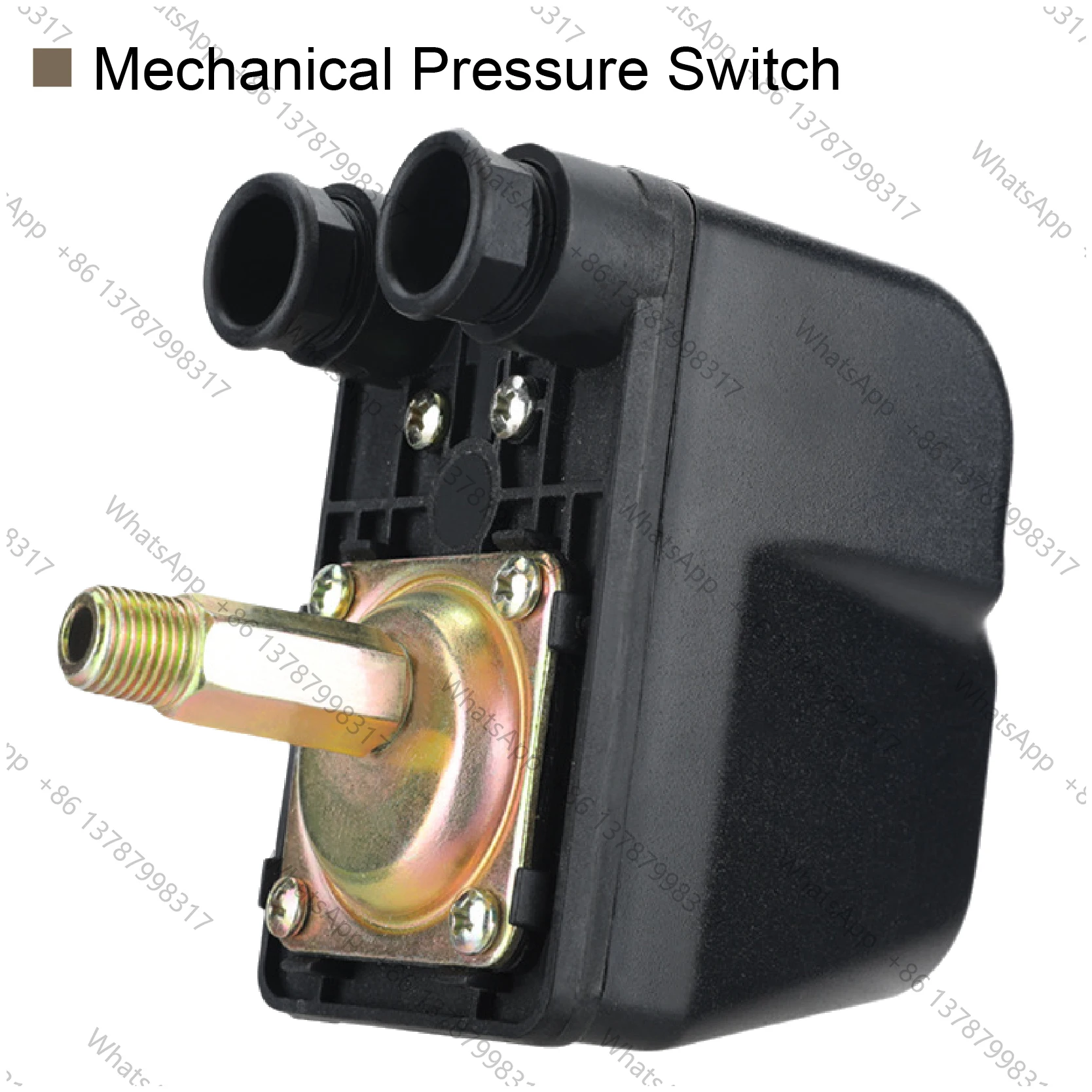 Mechanical Pressure Switch 1‑5KG Adjustable Water Pump Controller G3/8 G1/4 Thread Single/Three Phase 250V No Tank Use