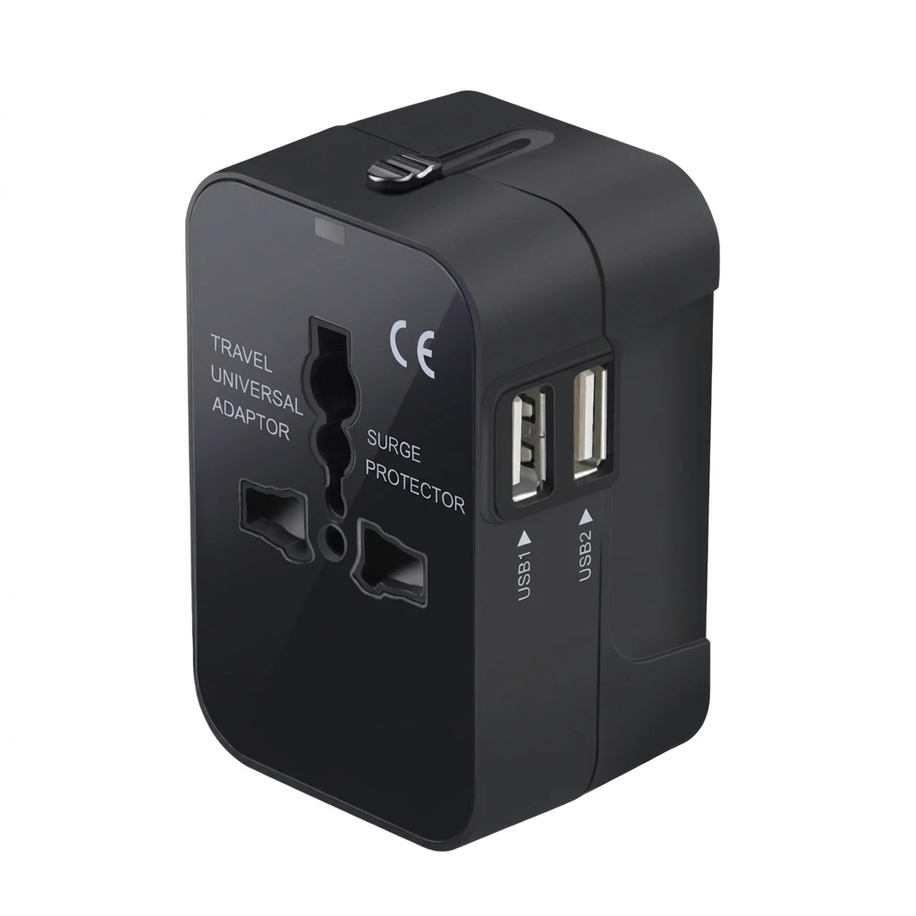 Dual USB Ports Universal Travel Adapter UK to EU Plug Wall Charger AC Power Converter for EU UK US AU
