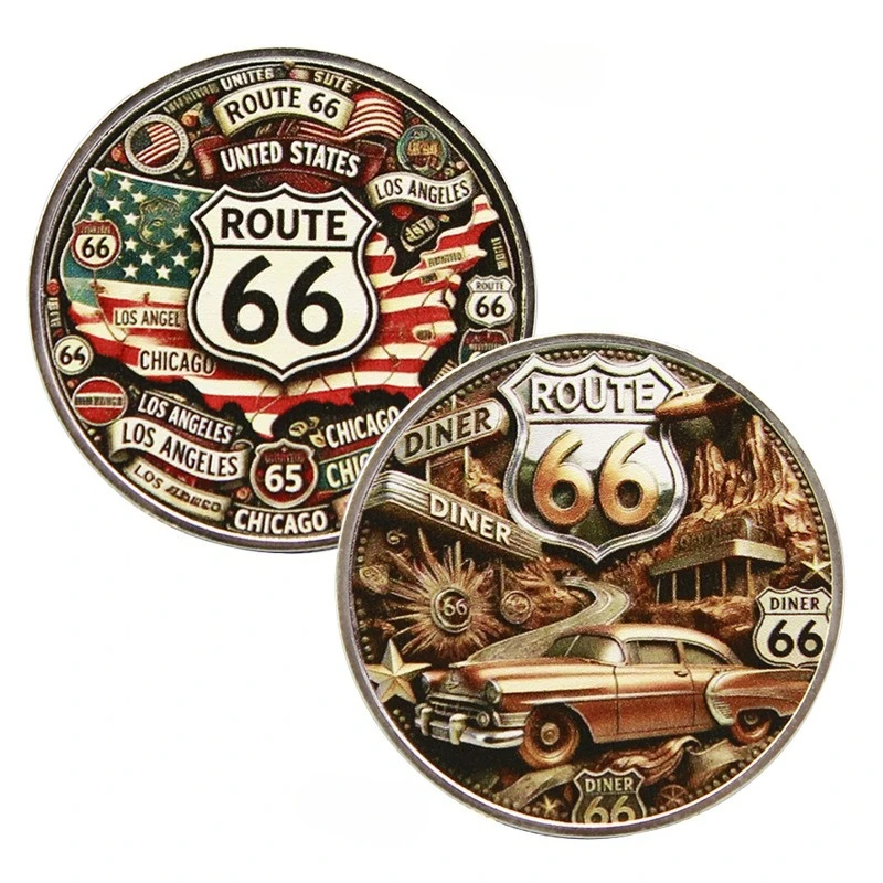 100th Anniversary Commemorative Coin US Route 66 Souvenir Coin
