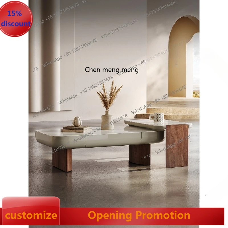 

Wabi-sabi coffee table small apartment living room home creative homestay retro polygonal tea table