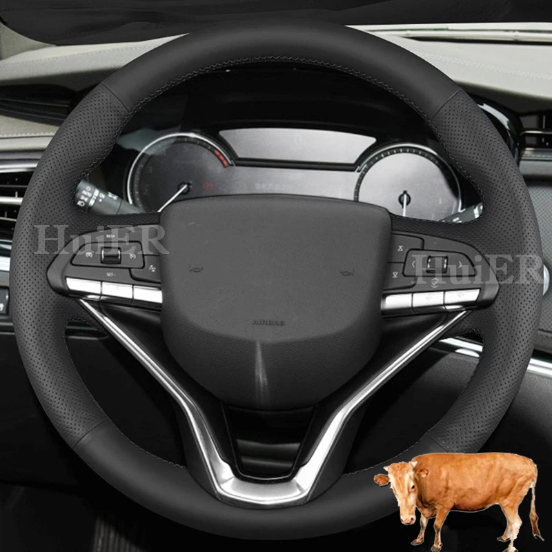 

Чехол на руль автомобиля ручной работы из натуральной кожи с плетеным узором для Cadillac XT6 2020 2021 2022 2023 2024 2025