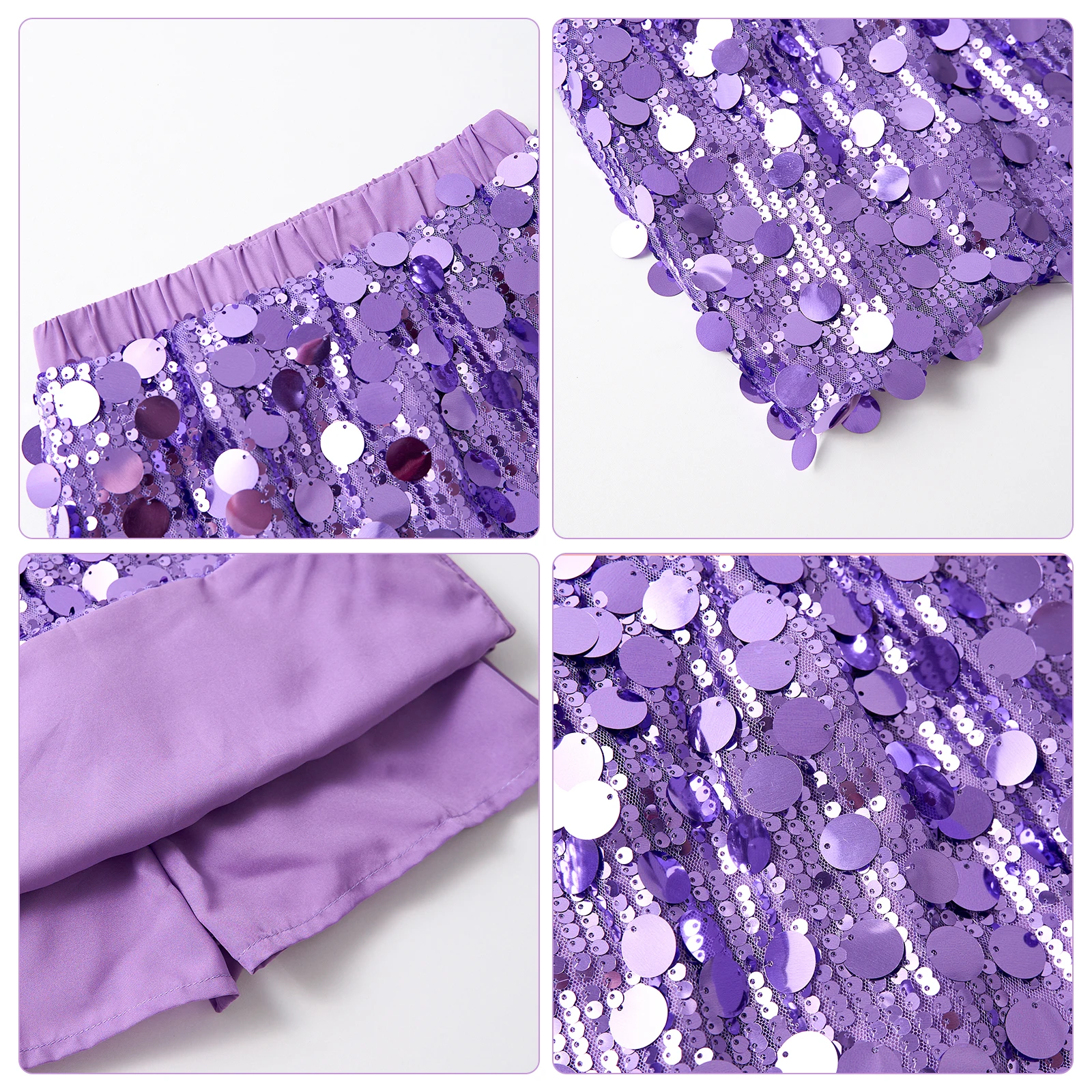 LOlanta Girls Sequin Skirt Sparkly Toddler Kids Mini Glitter Skirt Elastic Waist Party Pencil Skirt 3-11Years 6 LOlanta Girls Sequin Skirt Sparkly Toddler Kids Mini Glitter Skirt Elastic Waist Party Pencil Skirt 3-11Years 6