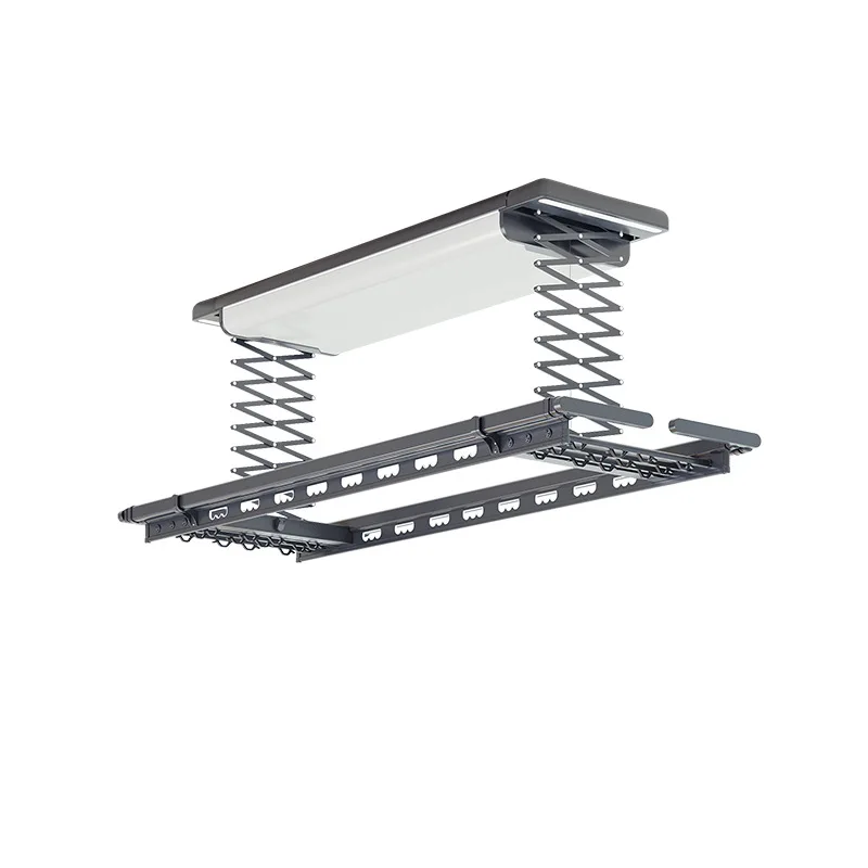 Curved screen electric drying rack remote control lifting automatic balcony household smart drying rack cooling rod machine