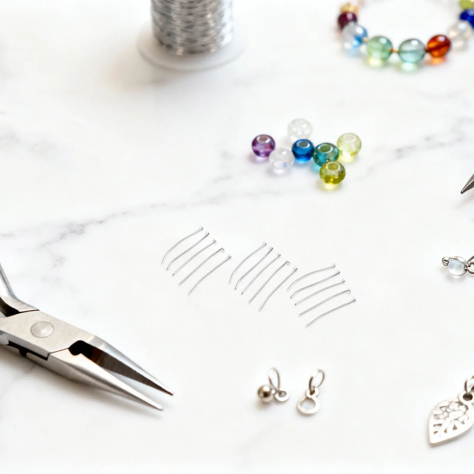 800Pcs Ceiling Light Pins Flat Head T Pins Prism Connectors Light Catcher Mounting Fastening Clips Replacement Repair Parts