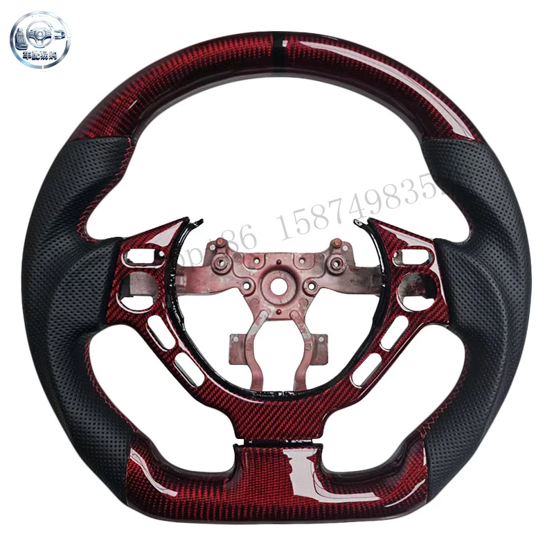 The Most Popular Carbon Fibre Perforated Leather Black Top Stripe for Nissan GTR 85 Car Steering Wheel