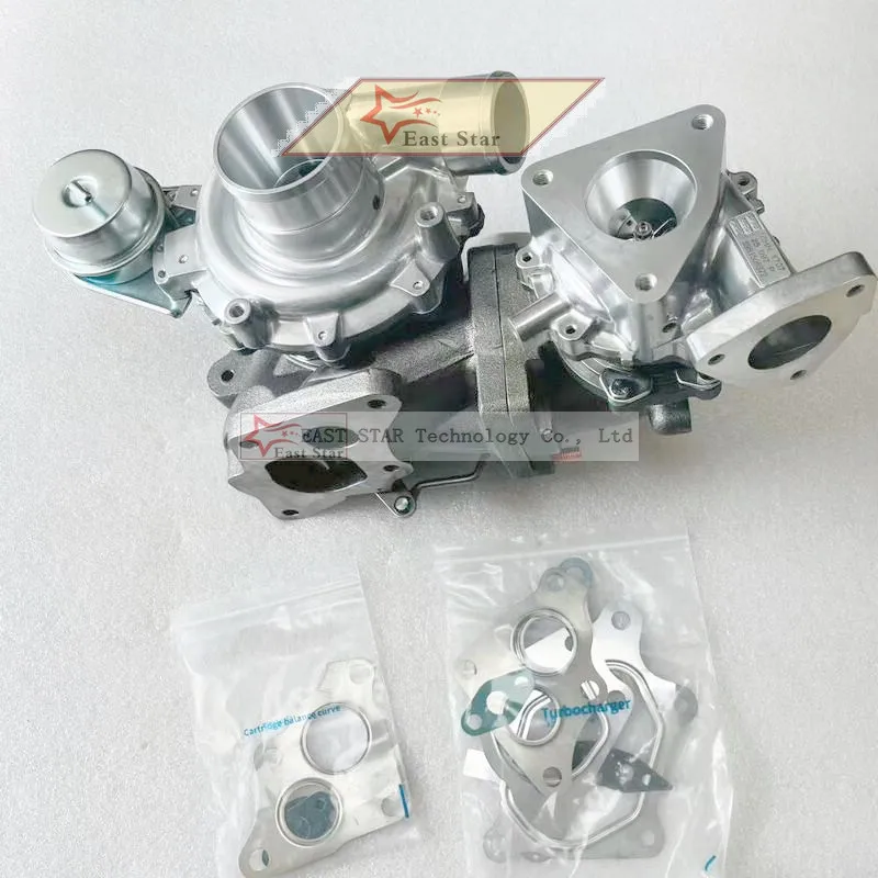 2 pcs Full Twin Turbo VIHN VIHM RHF3 RHF5 8981506872 + 8981506883 Turbocharger For ISUZU D-MAX TFR TFS 4JK1-TC 2.5L 120Kw 2013-