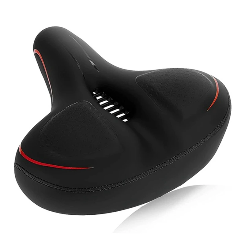 Mens Womens Comfort Oversized Bike Seat, Wide Padded Bike Seat Replacement for Peloton Bikes Patent No: ZL202130426739.X