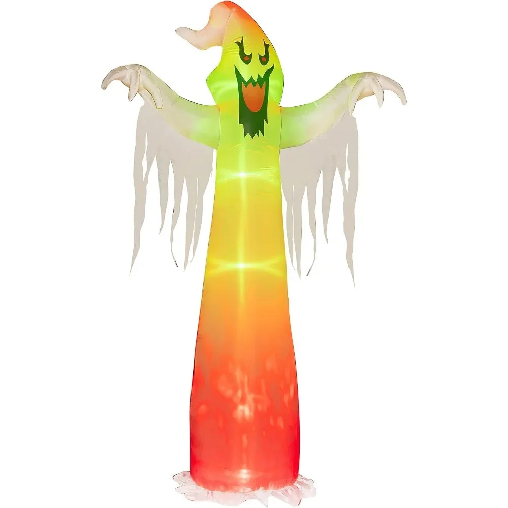 

9 FT Ghost Halloween Inflatables Outdoor, Halloween Blow Up Yard Decorations with Built-in LED for Indoor Party Garden