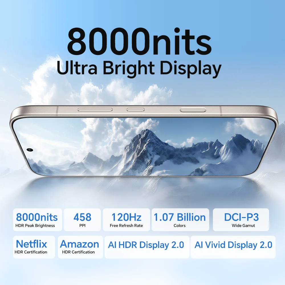 HONOR 600 5G Smartphone Versión EU Snapdragon 7 Gen4 Pantalla AMOLED de 6.57” 6400mAh 80W SuperCharge 8GB+256GB/512GB Cámara Ultra Nocturna con IA de 200MP Diseño Unibody de Metal NFC IP68 7