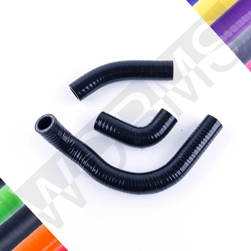 For 1986-1990 Suzuki RM125 RM 125 Silicone Radiator Water Coolant Hose Pipe Kit 1987 1988 1989