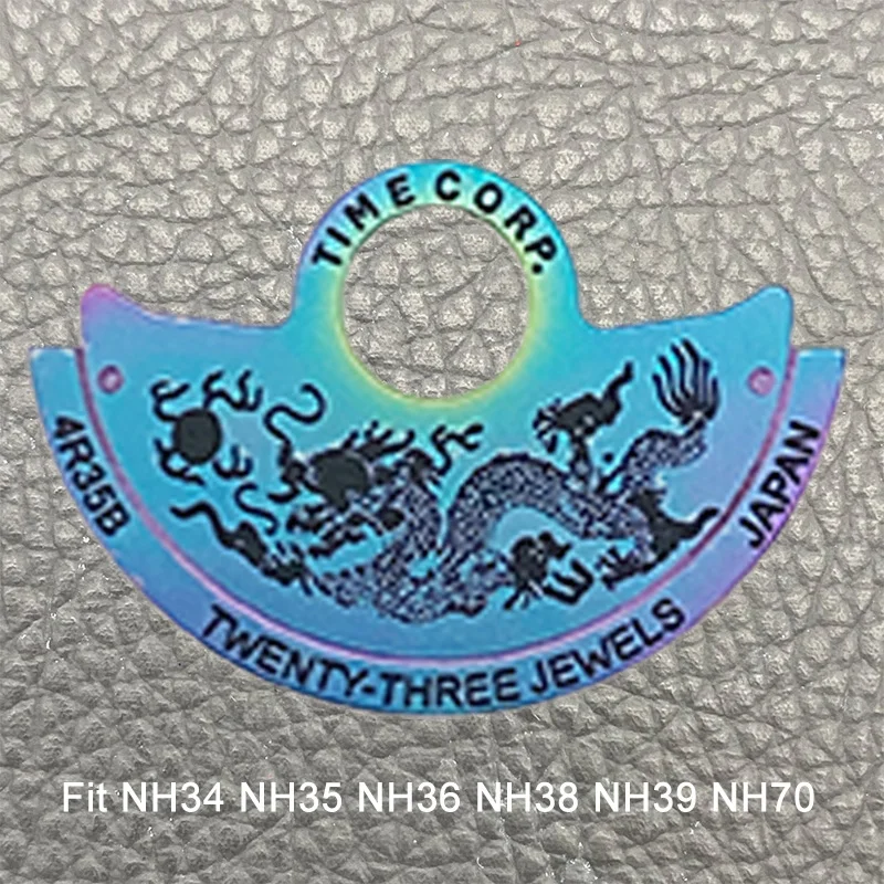 Multicolor Mod NH35 Movement Guard Zodiac Pattern Automatic Hammer Cadran Fits NH36 NH35 4R 7S NH70 Movement Replace Tool Parts