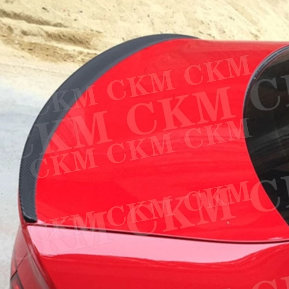 

CKMUUER Carbon Rear Spoiler Boot Trunk Trim Wings Spoiler Car Accessories FRP Auto For Audi A3 8V Sedan 4 Door 2014-2019 S3