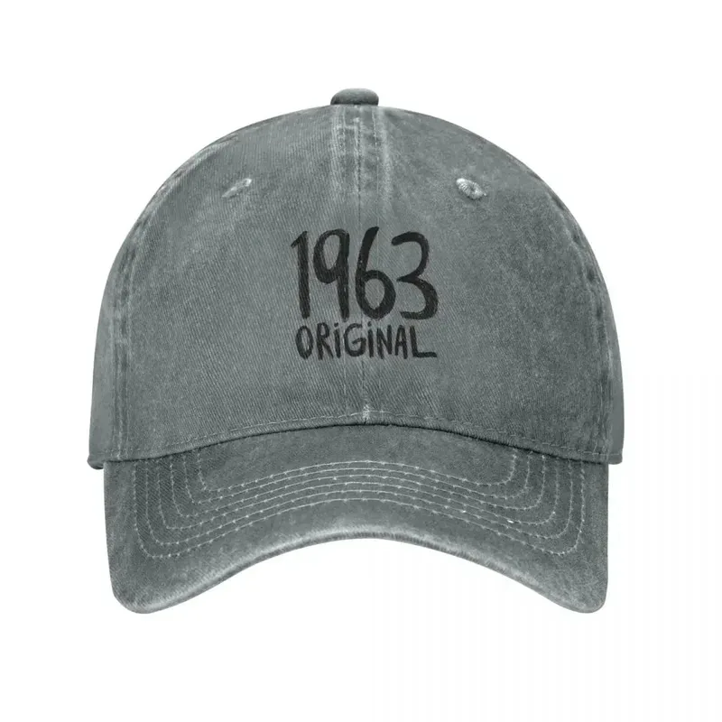 1963 Original, Born in 1963, Birth Year 1963 Baseball Caps Washed Hats Adjustable Casquette Sports Baseball Cowboy Hat