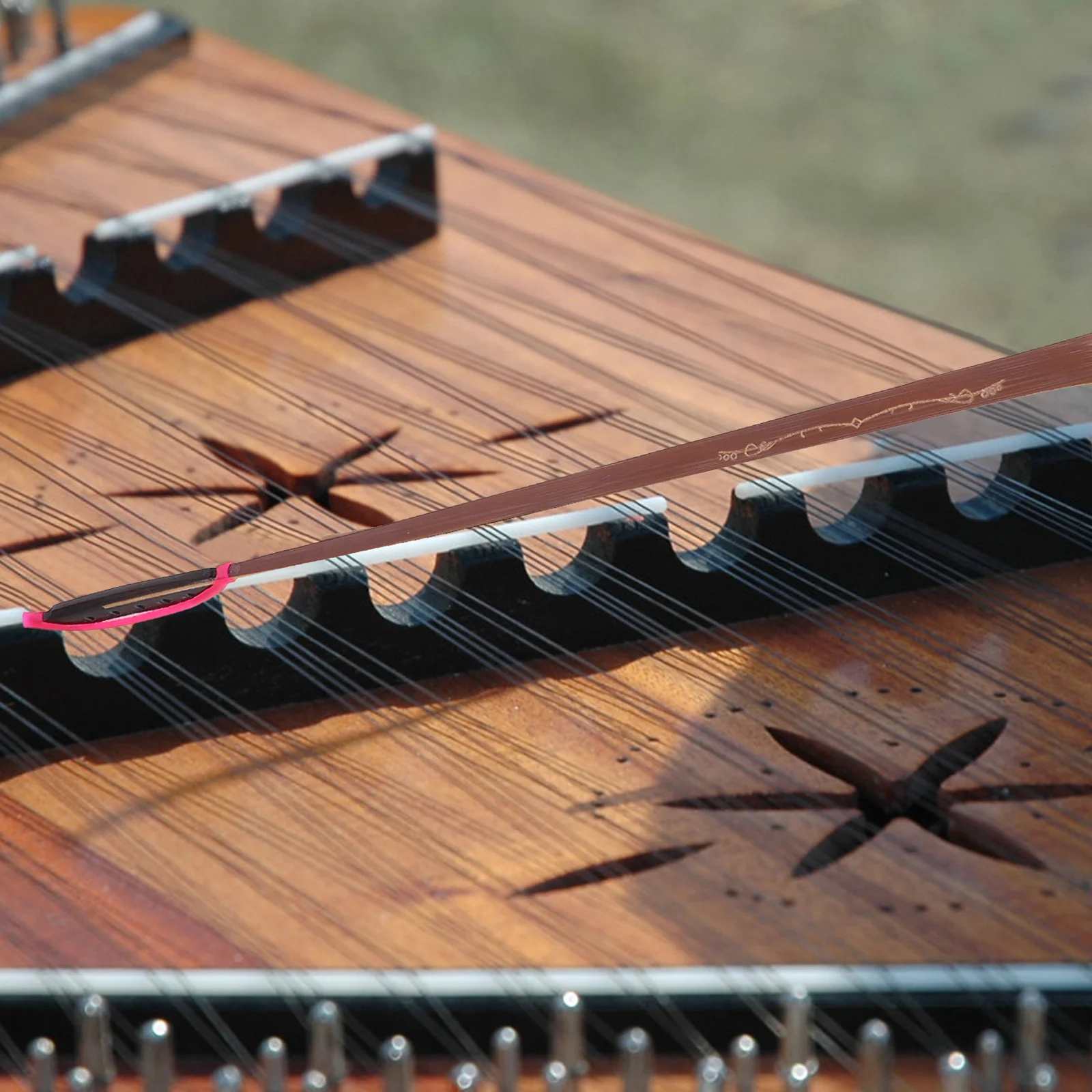 

2 pcs Black Ebony Head For Yangqin Premium Dulcimer Bamboo Professional Accessories Durable Jean Bamboo Musical Instrument