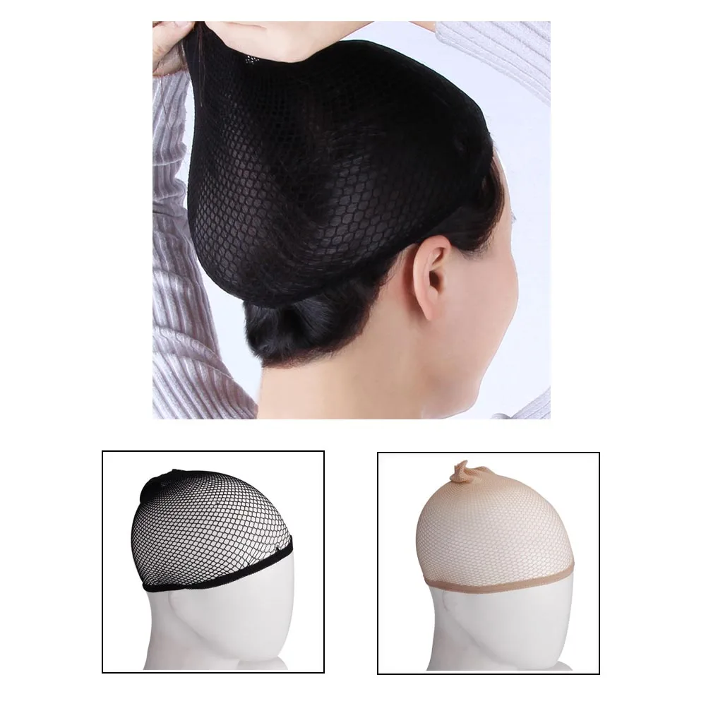 

Women's Top Hair Net Two Open Close Ended Wig Cap Mesh Stocking Cap Weaving Wig Hairnet for Hair Loss Prevention