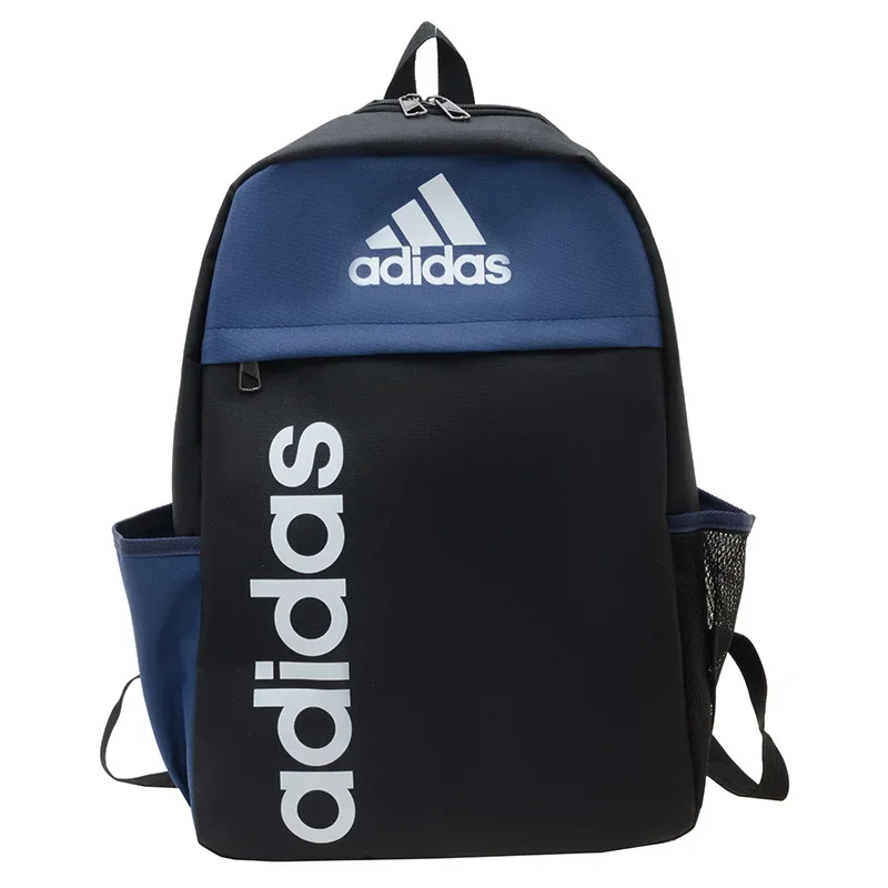 Adidas Originals Outdoor Sports Zipper Closure School Bag Classic Large-capacity Polyester Jersey Unisex