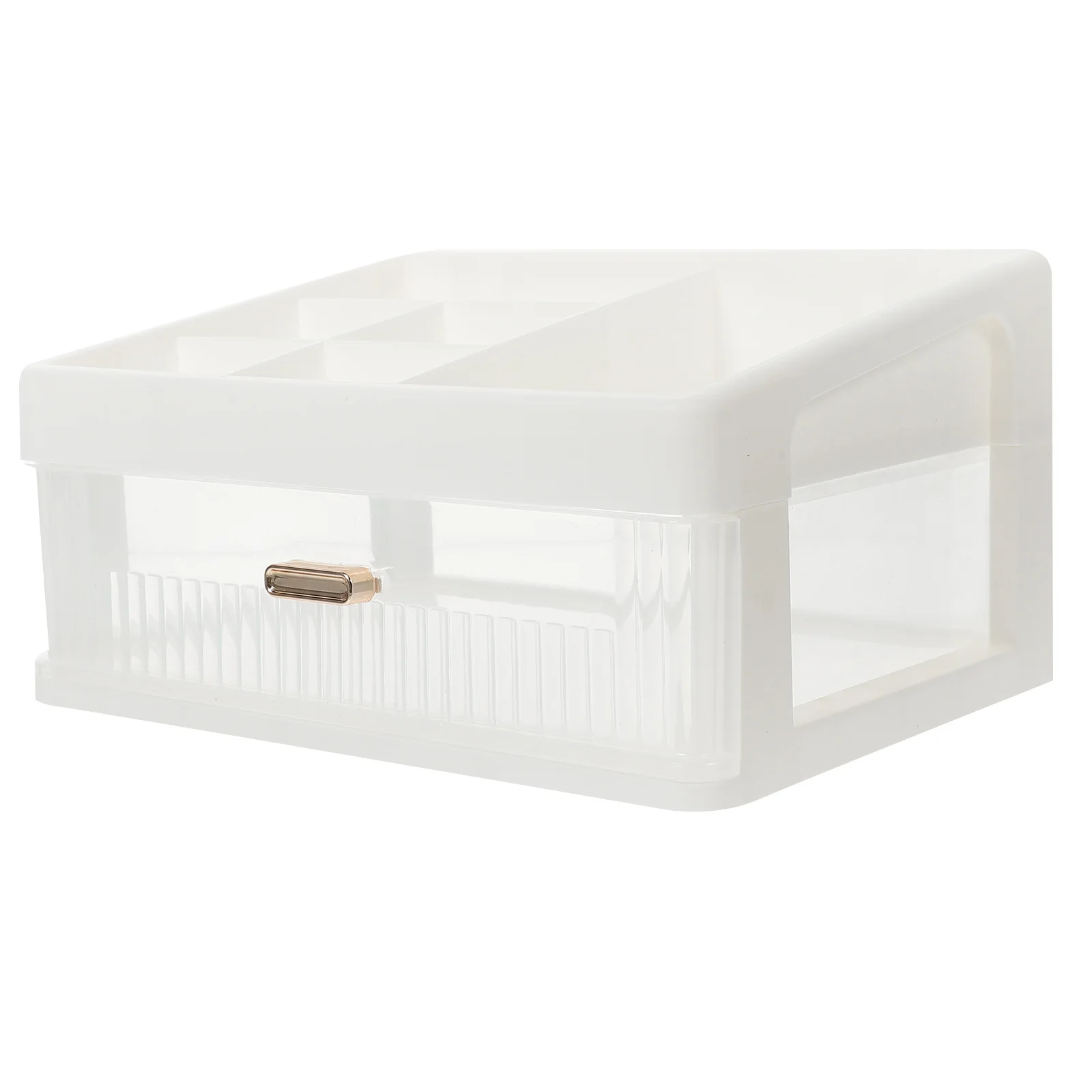 

Drawer Type Desktop Organizer Makeup Cosmetics Storage Case Clear Compact Lightweight Home Supply Vanity Organizers