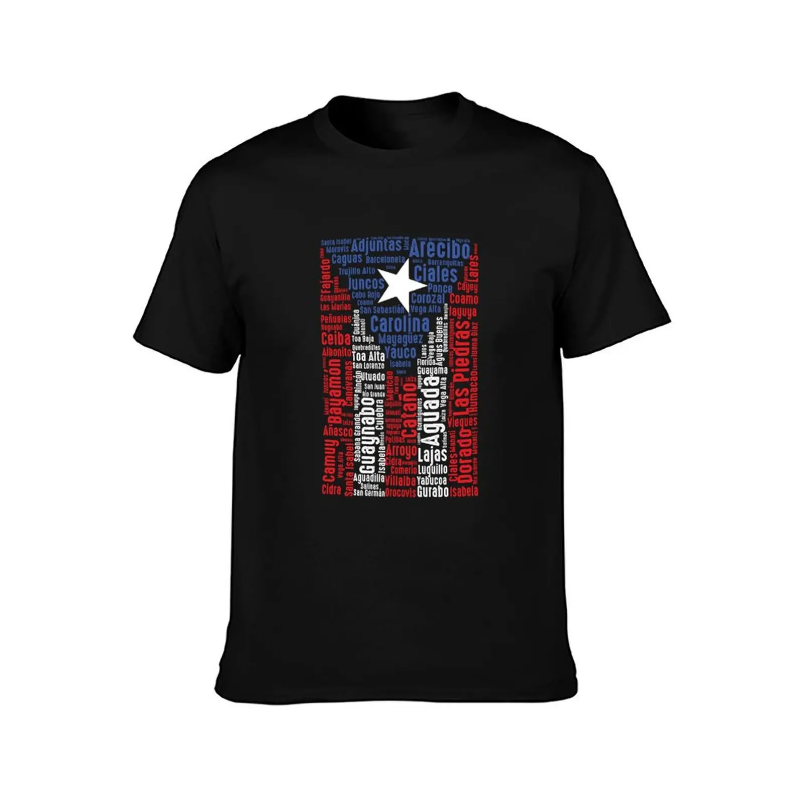 Puerto Rico Flag Gift Patriotic Puerto Rican Cities Salsa T-Shirt Summer Casual Cotton Tee Oversized Streetwear Tops