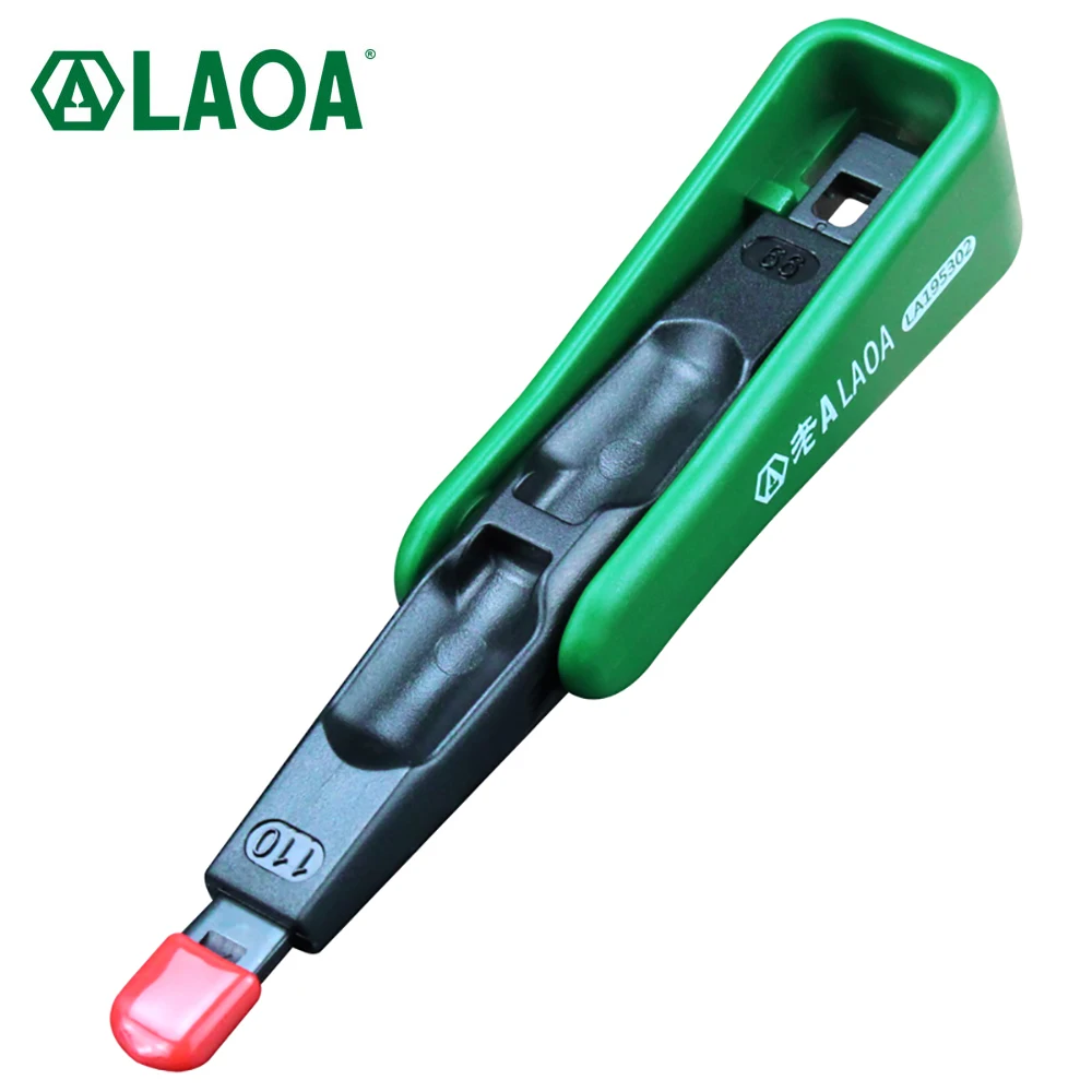 LAOA Multifunction Portable Wire Crimping 110/88 Terminal Crimping Tool Manual Tool Non-impact Punch Down Pliers for Crimping