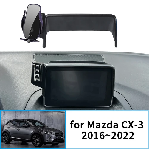Soporte para móvil de coche para Mazda CX-3 CX3 Sport DK 2016 ~ 2022, soporte GPS, soporte de navegación, accesorios para automóviles