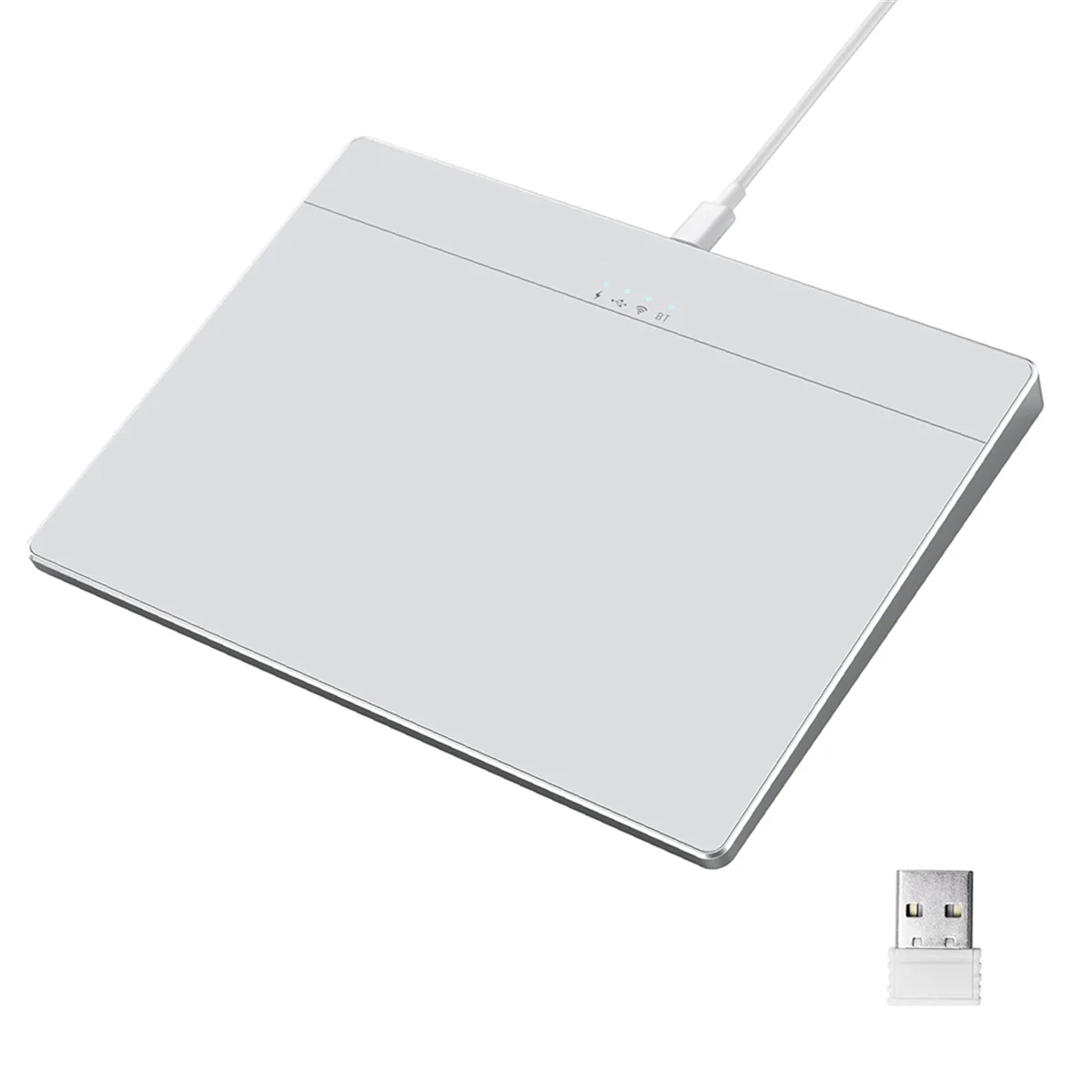 A07I USB Touchpad Mouse Multi-Gesture Wireless Touchpad Type-C Rechargeable Wired Precision Trackpad for Computer Notebook