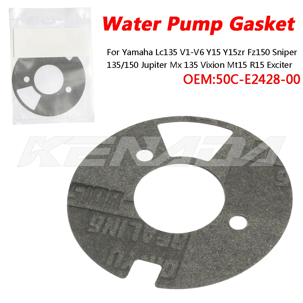 

For Yamaha Lc135 V1-V6 Y15 Y15zr Fz150 Sniper 135/150 Jupiter Mx 135 Vixion Mt15 R15 Exciter R15 Mslaz Water Pump Gasket Set