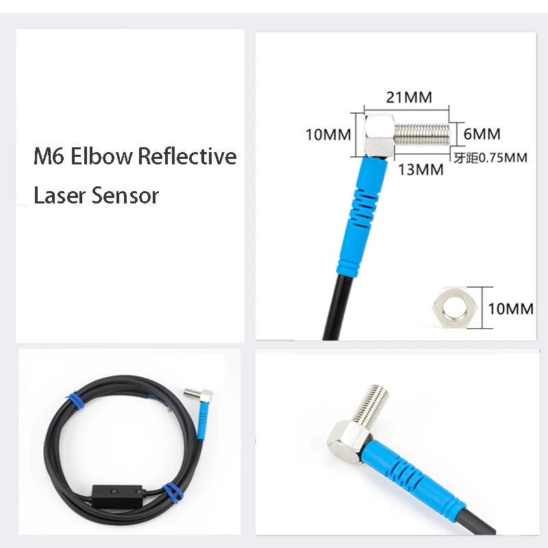 M4 M6 photoelectric switch sensor diffuse reflection sensor 90 degree elbow laser sensor