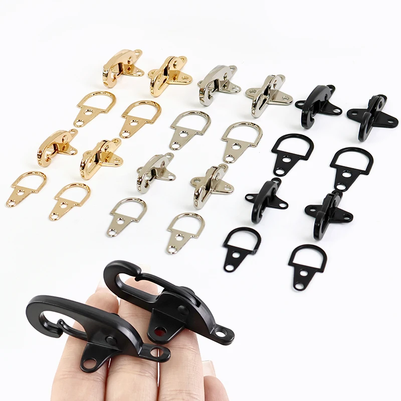 

5/10Pcs Fireman Clasp Jacket Decorative Carabiner Clips Garment Belt Metal Buckles Bag Strap Lobster Buckle DIY Sewing Supplies