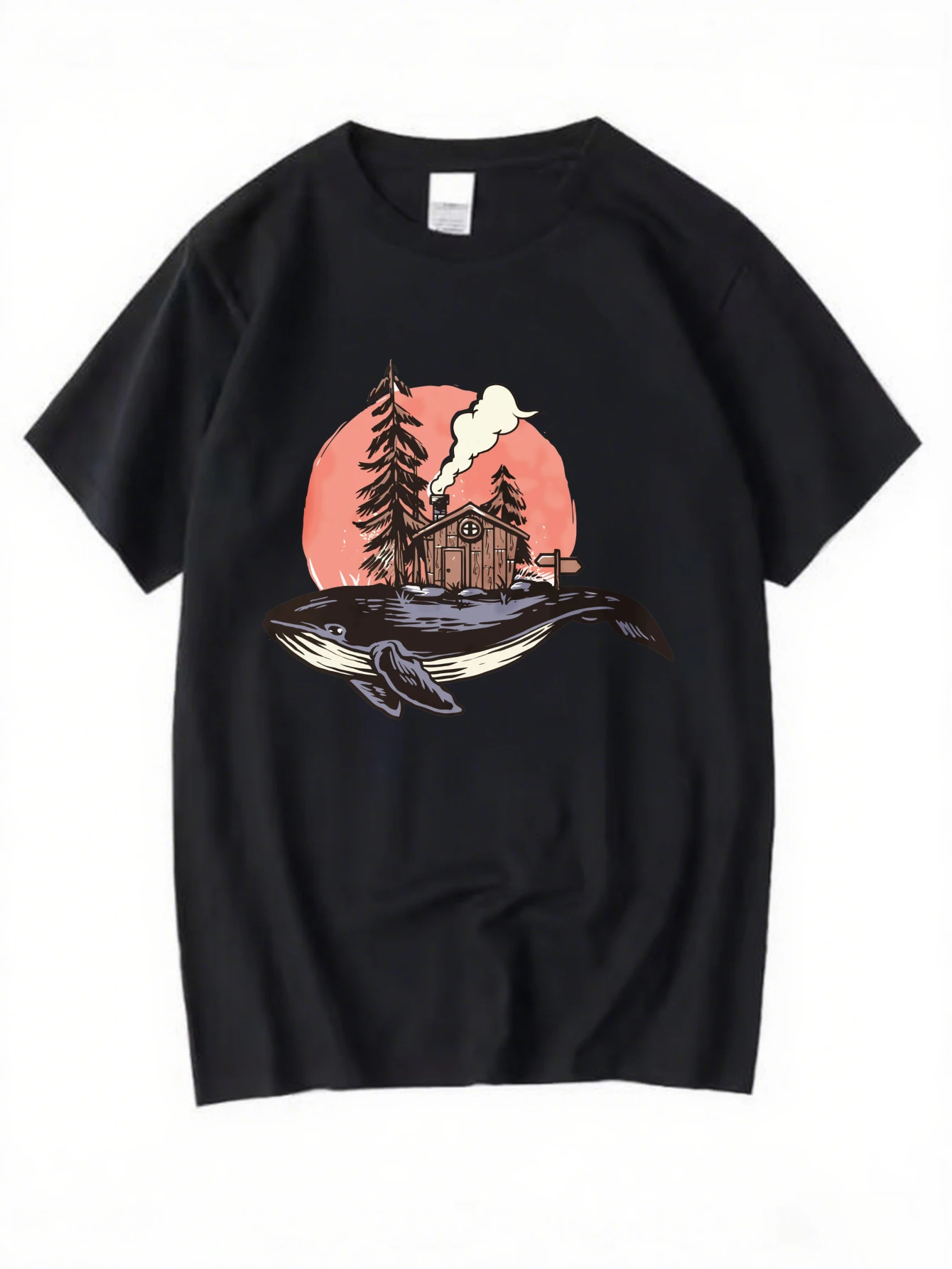 

Retro Pumpkin Skull Graphic T-Shirt for Men, Halloween Style Short Sleeve Tee, Casual Spooky Print Tops