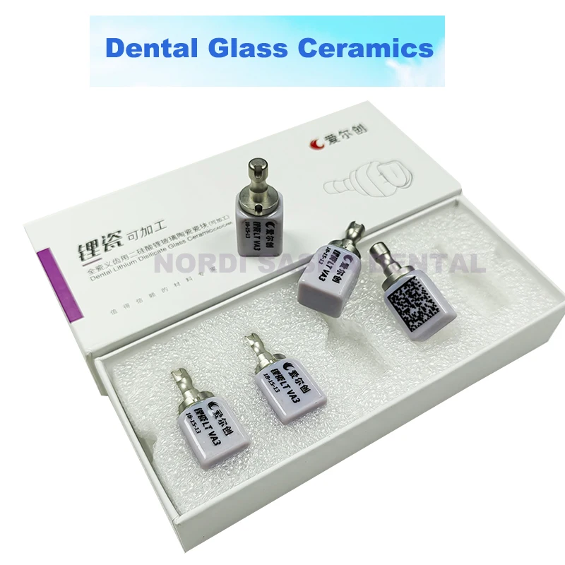 

C14 HT/LT Dental Material Lithium Dislicate Blocks Glass Ceramic Disc for Dental Lab CAD/CAM System 5Pcs/Box